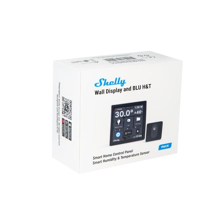 Schneider Electric Shelly vægdisplay, bluetooth & wi-fi