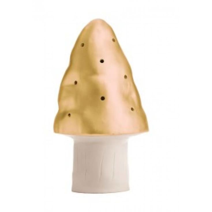 Heico Svamp barnlampa, guld, Ø15x28 cm