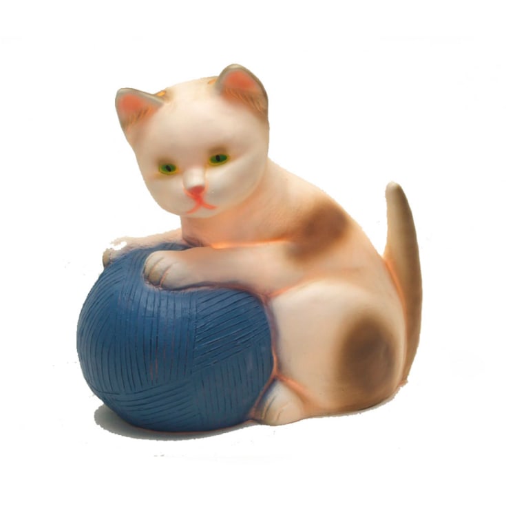 Heico Kat barnelampe, blått garnnøste