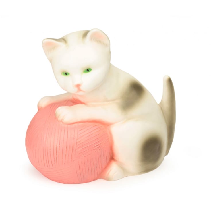 Heico Kat barnelampe, rosa garnnøste