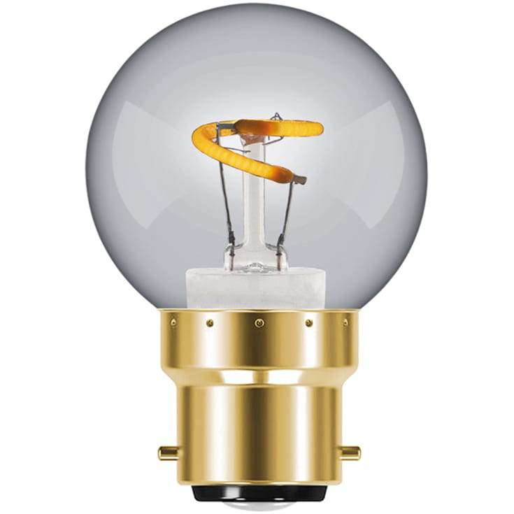 e3light Vintage B22 kronepære, 2200K, 1,2W