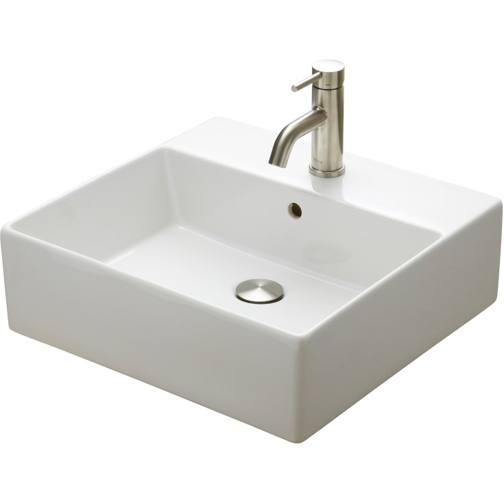 Lavabo Boxo 1010 Slim servant, 50x48 cm hvit