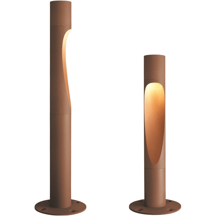 Louis Poulsen Flindt Garden havelampe, spyd, corten, lav