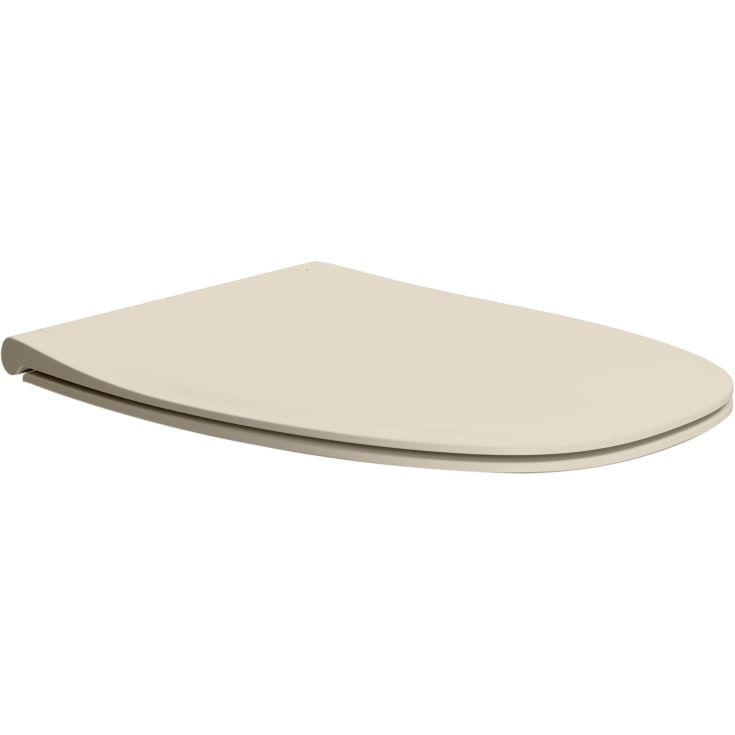 GSI Modo+ toiletsæde, soft close, aftagelig, mat beige