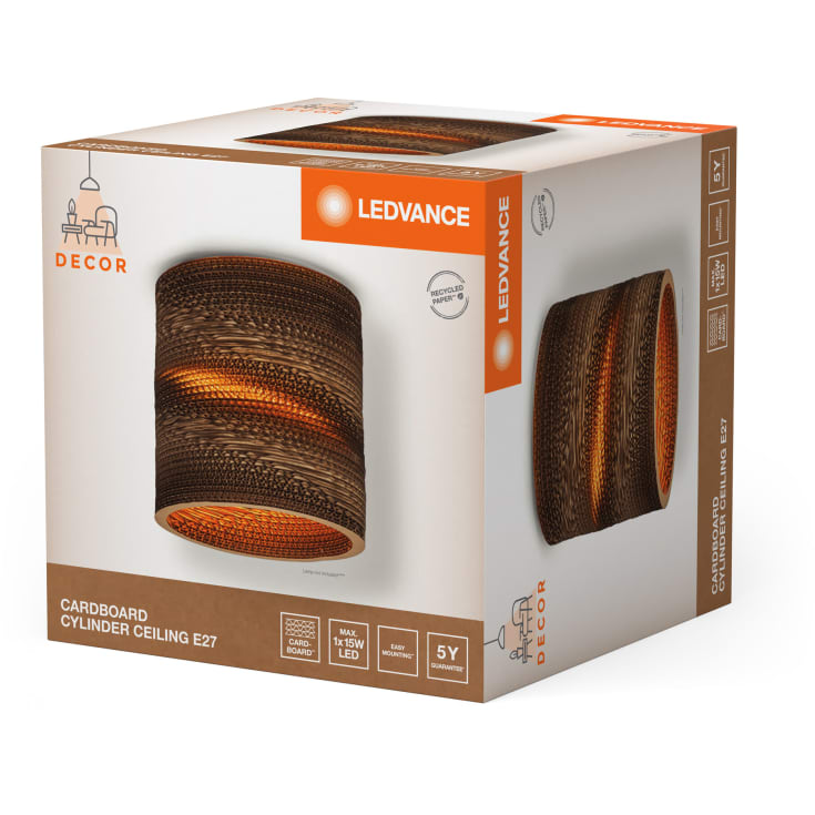 Ledvance Decor Carboard loftlampe, cylinder