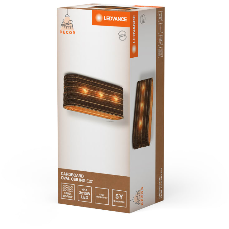 Ledvance Decor Carboard loftlampe, oval