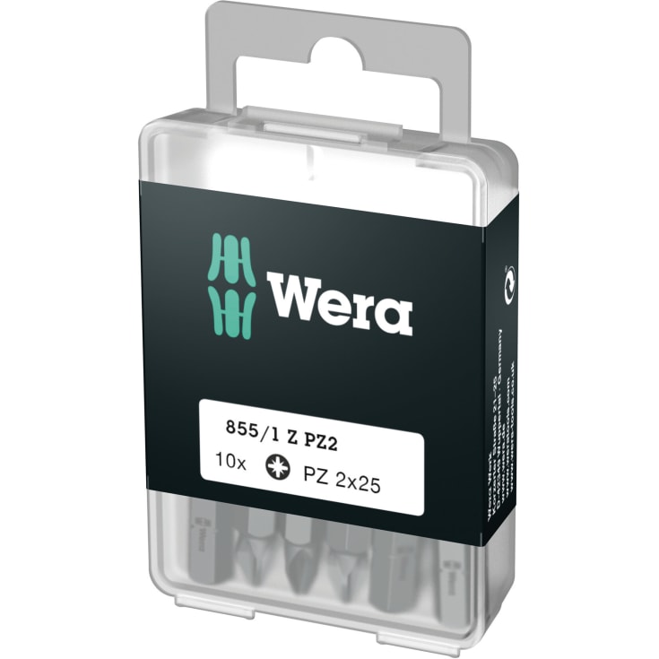 Wera 855/1Z PoziDrive bits, PZ2, 10 stk.