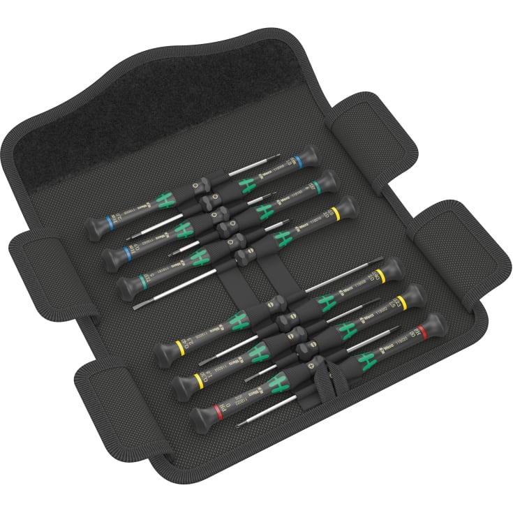 Wera Kraftform Micro elektronisk skruvmejselsats, 12 delar