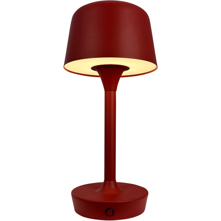 Dyberg Larsen Flow oppladbar LED-bordlampe mørkerød