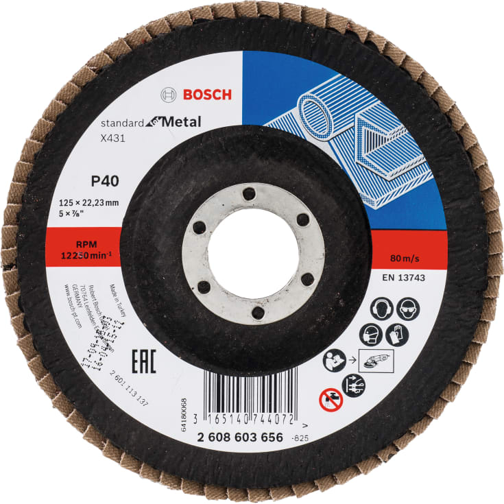 Bosch lamelslibeskive 125 SFM, skrå, K40