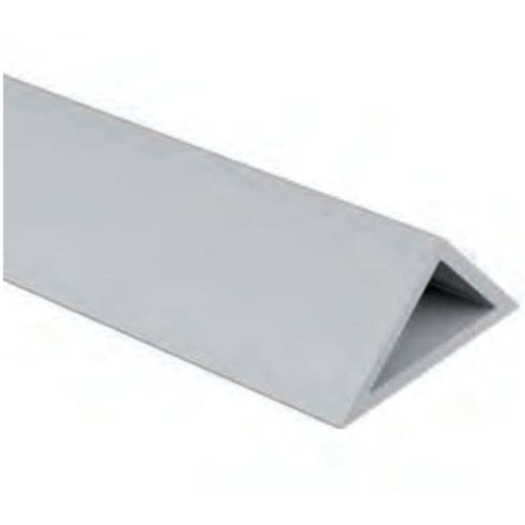 40 stk Affasningsliste, hård PVC, uden sømfane, 11 mm x 2,5 m