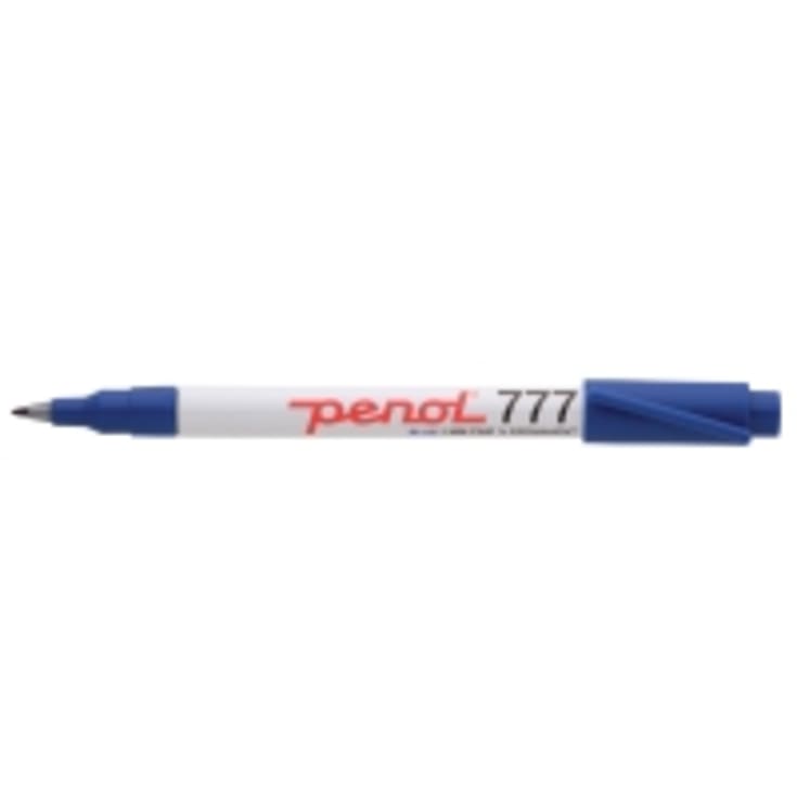 Penol permanent marker 777, bred tip, blå, 1 mm