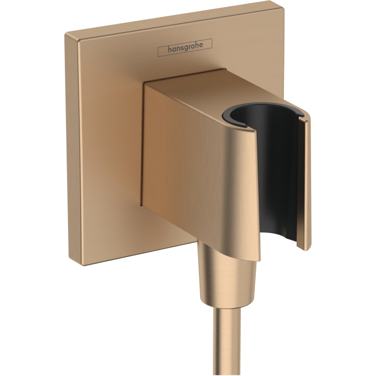 Hansgrohe FixFit E slanguttag, borstad brons