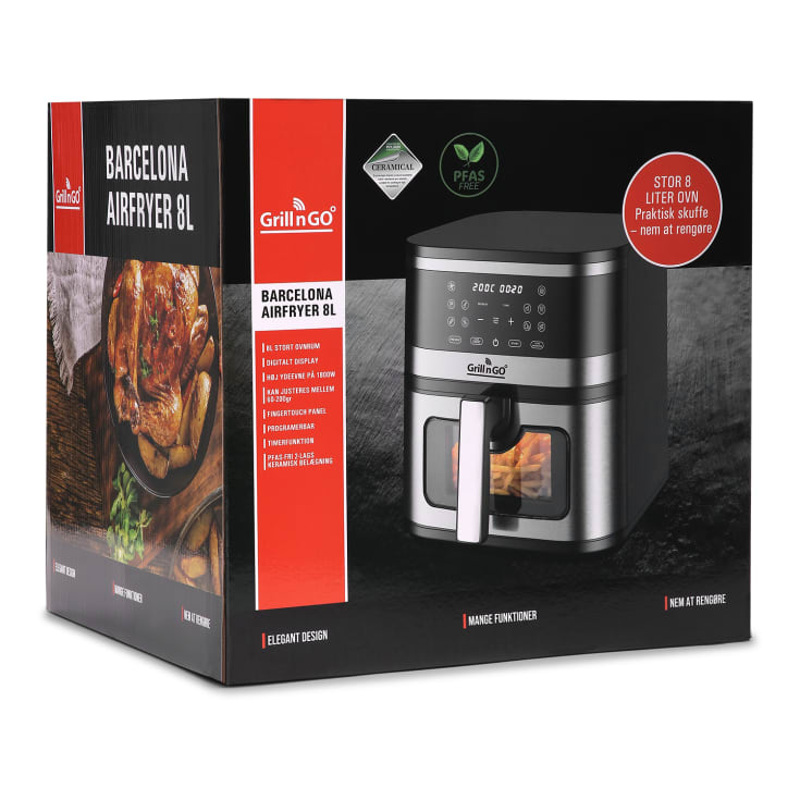 Grill'n'Go Barcelona airfryer, 8 liter