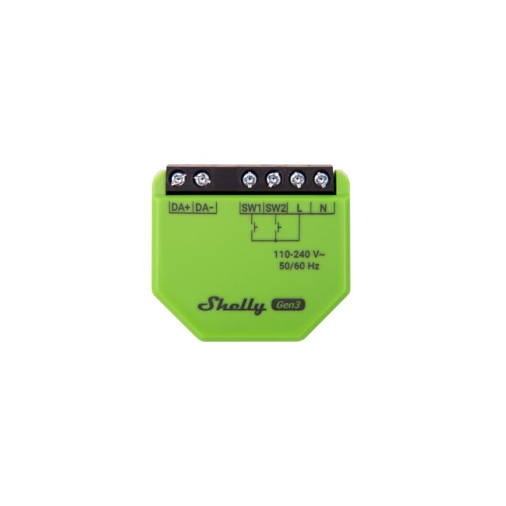 Shelly DALI Dimmer Gen3, WiFi DALI styring