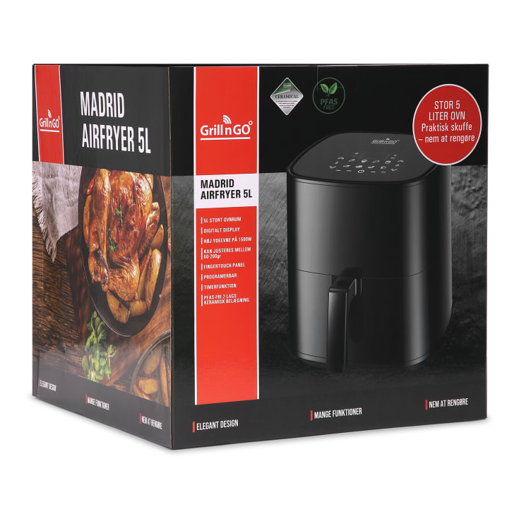 Grill'n'Go Madrid airfryer, 5 liter