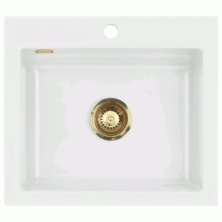 Lavabo Mera 57 diskbänk, ,57,5x51 cm, vit