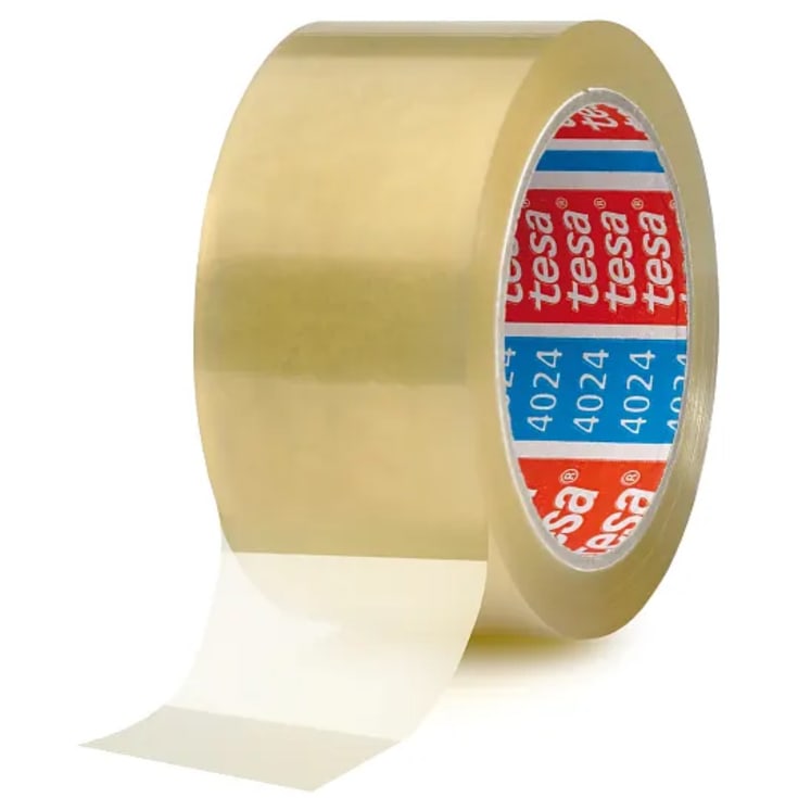 Tesa 4024 packtejp, 50 mm x 100 m, 6 rullar