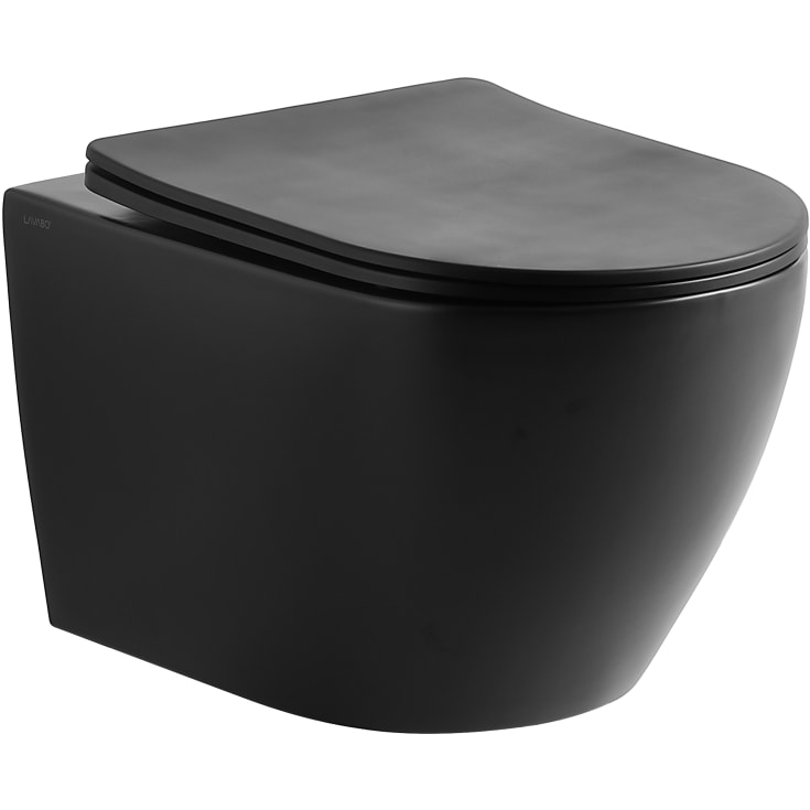 Lavabo Studio vegghengt toalett, uten spylekant, matt sort