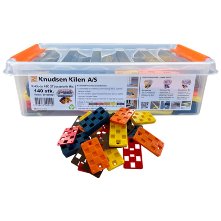 K-klods Justerbrik 45C, 2T, Mixbox, 140stk