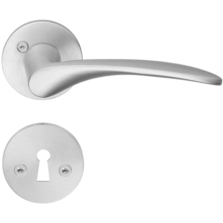 Beslagsboden Design Classic dørhåndtak, børstet krom