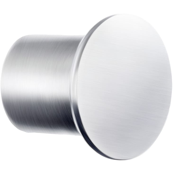 Knop, børstet rustfrit stål, diam 25 mm