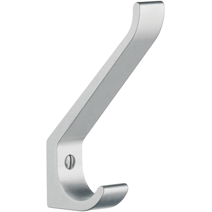 Beslagsboden håndkleknagg, matt aluminium