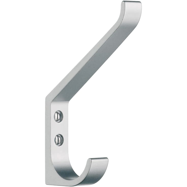 Beslagsboden handdukskrok, matt aluminium