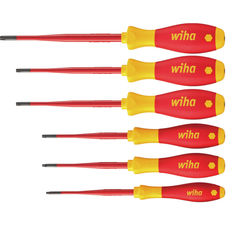 Wiha SoftFinish 1000V skruvmejselsats, torx, 6 st