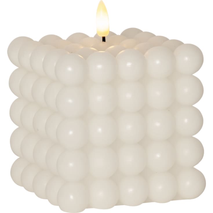 Star Trading Flamme Dot Bubble LED stearinlys, hvid