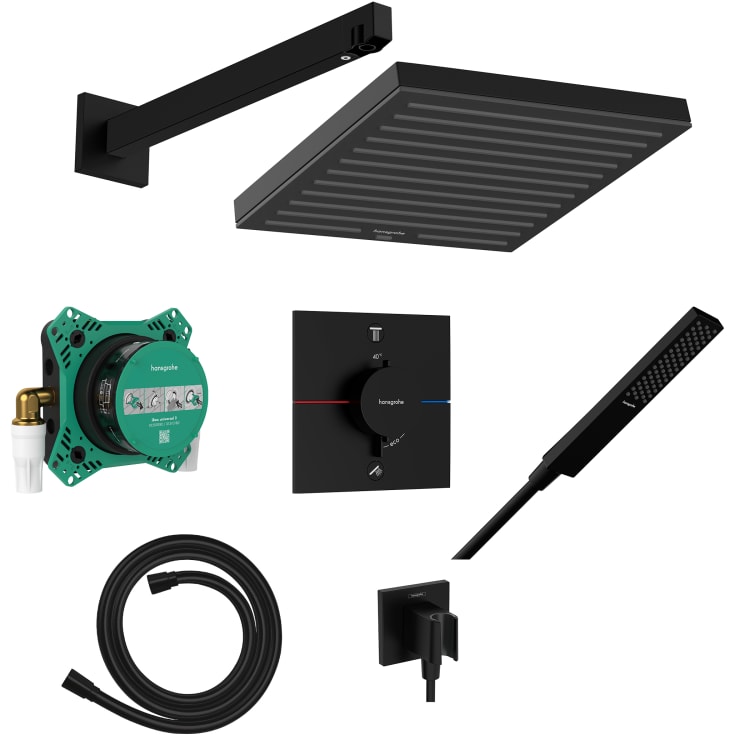 Hansgrohe Pulsify E 260 duschset, vattenbesparande, matt svart