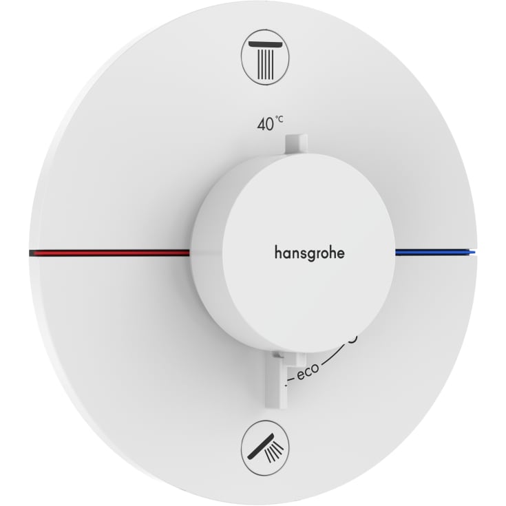 Hansgrohe Pulsify S 260 dusjsett, vannbesparende, matt hvit
