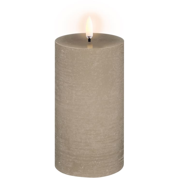 Uyuni LED bloklys, batteri, beige