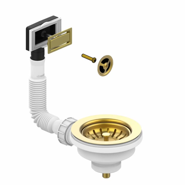 Lavabo universalt afløbssæt, messing