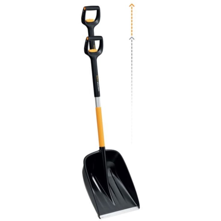 Fiskars X-series snöskuffe, teleskopisk håndtak