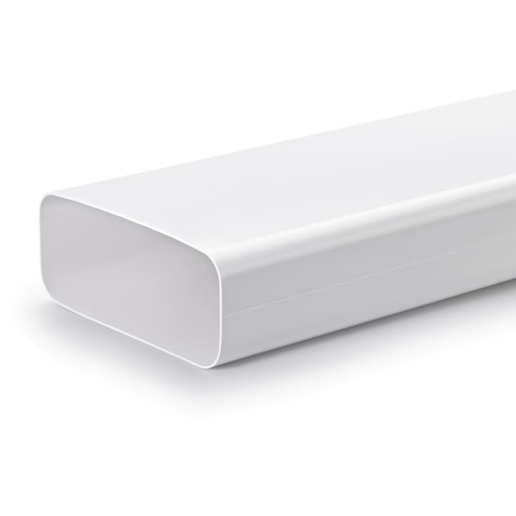 Fladkanal 222x89 mm L:1000 mm, Plastik, 1000x222 mm