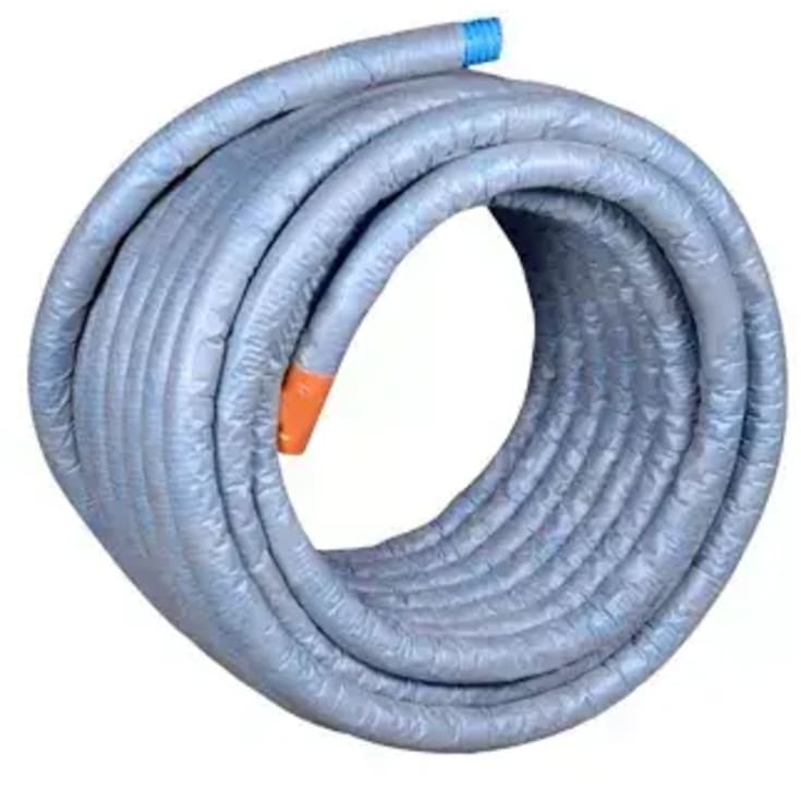 50 meter Wavin PVC dräneringsrör 60/50 mm, geotekstilfilter