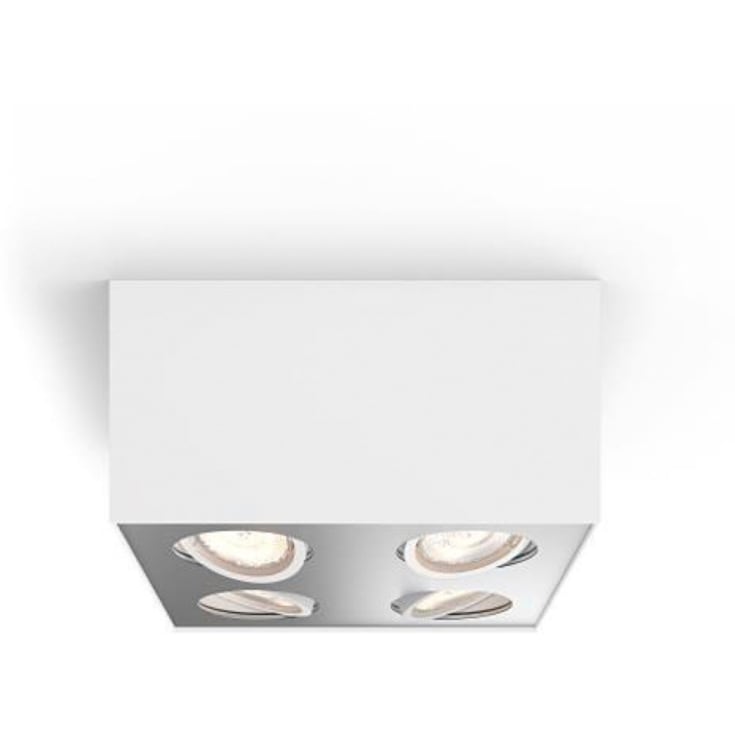 Philips myLiving Box Special downlight utanpåliggande, vit