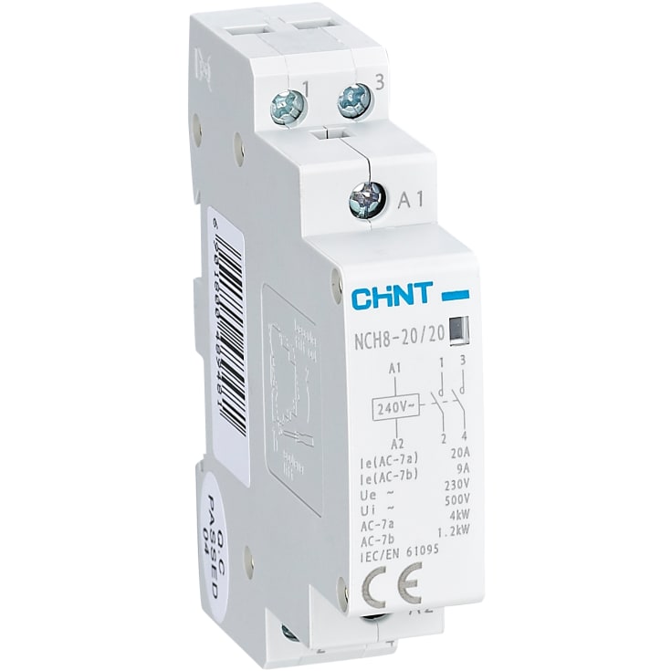 Kontaktor Chint NCH8-20/20 220/230V, 20A, 2 kontakter