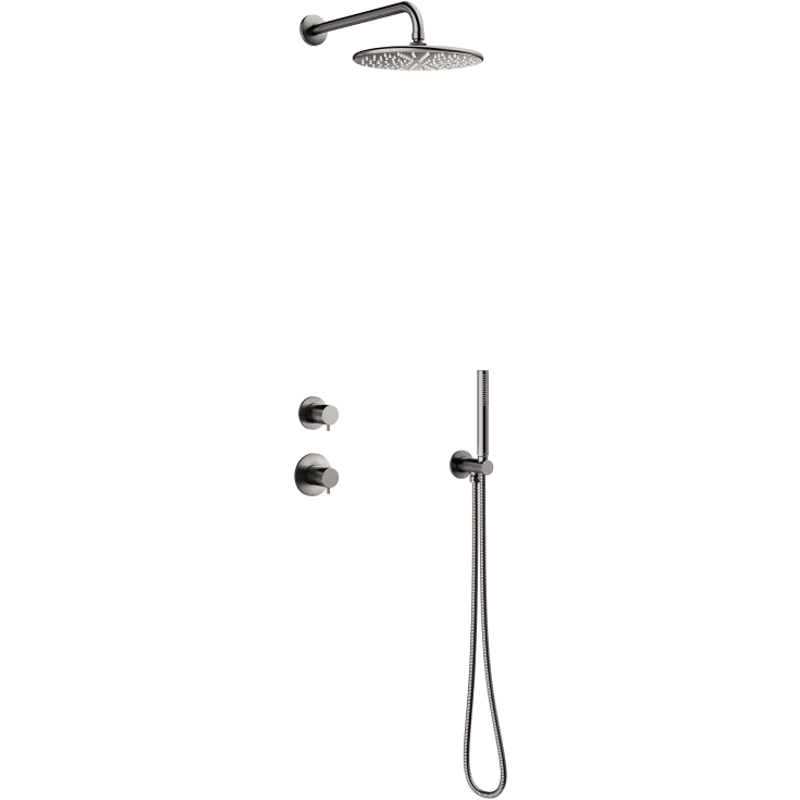 Damixa Silhouet DS1 duschset, vattenbesparande, svart krom