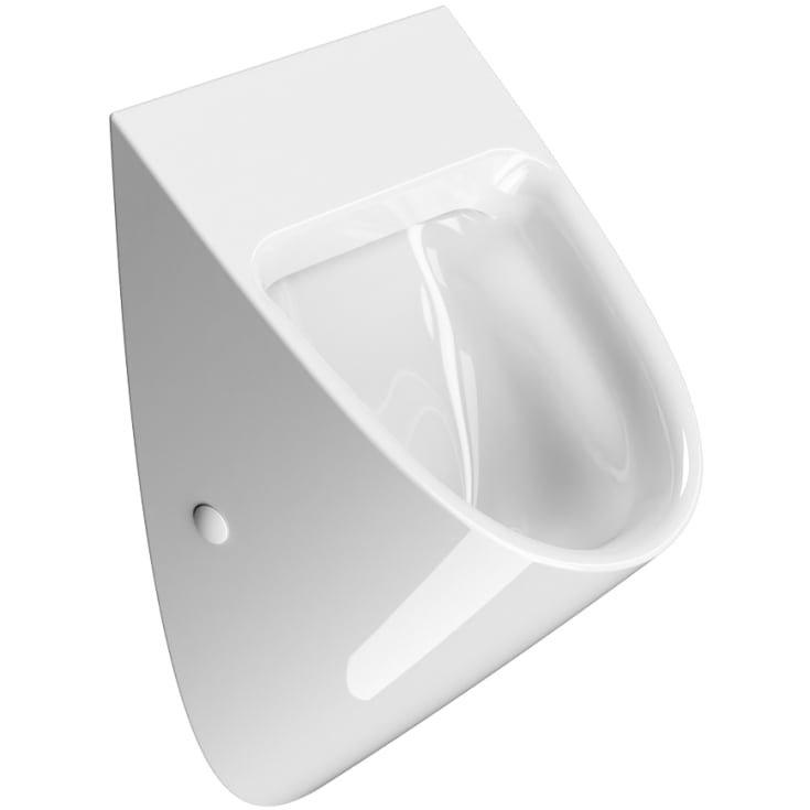 GSI Community urinal, utan spolkant, rengöringsvänlig, vit