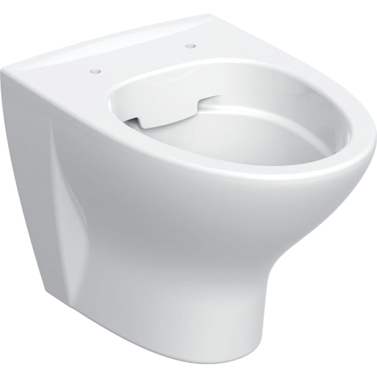 Ifö Spira Style væghængt toilet, uden skyllekant, rengøringsvenlig, hvid