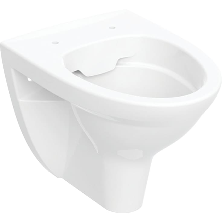 Ifö Spira Classic væghængt toilet, uden skyllekant, rengøringsvenlig, hvid