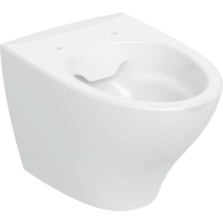 Ifö Spira Modern væghængt toilet, uden skyllekant, rengøringsvenlig, hvid