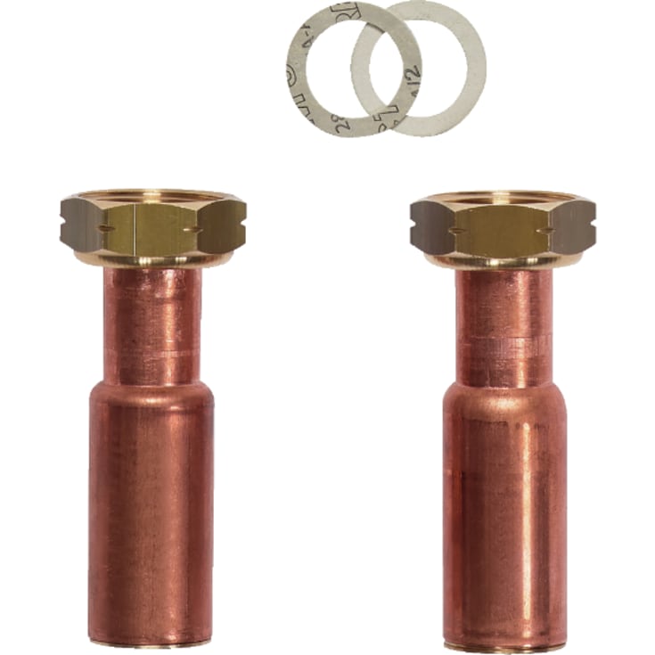 For rørinstallasjon, O-ring 1&quot; til 28 mm over fra koblingssettet