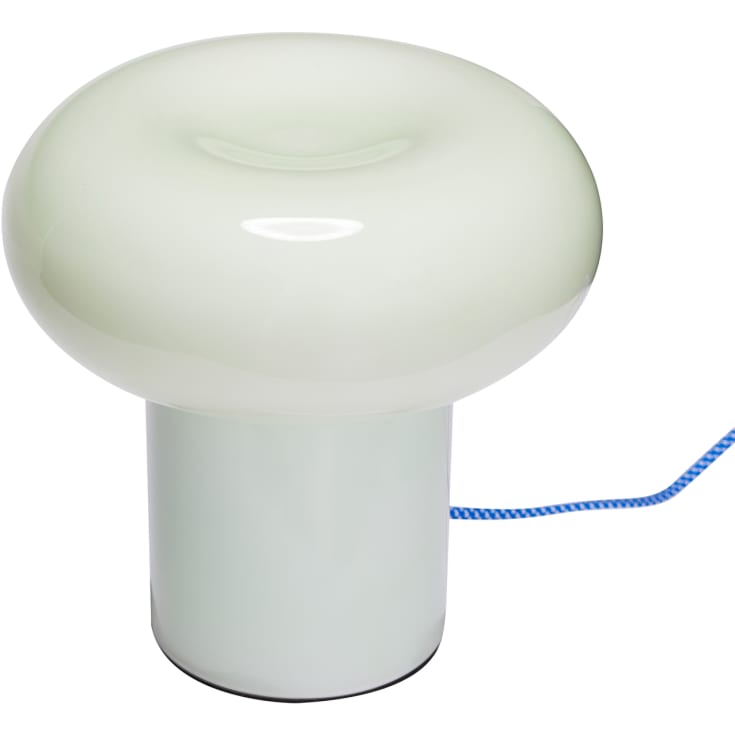 Hübsch Hues bordlampe i glas 22cm høj, lys grøn