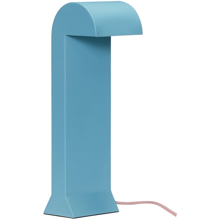 Hübsch Soothe LED bordlampe i metal, 34cm høj, turkis