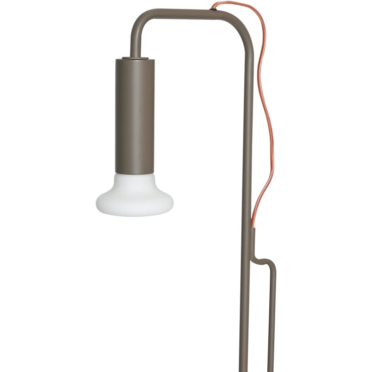 Hübsch Ido gulvlampe, med hjul. Brun