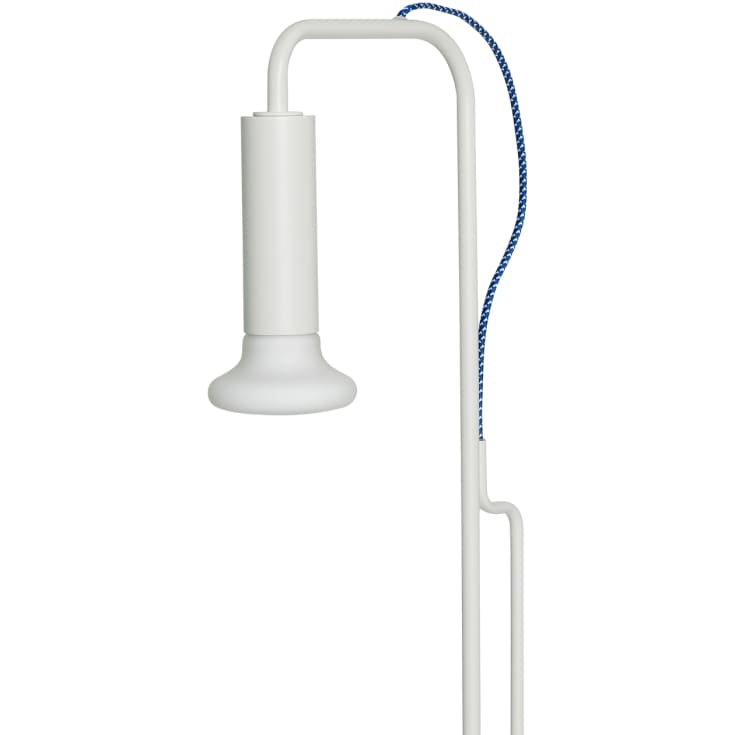Hübsch Ido gulvlampe, med hjul. Lys grå