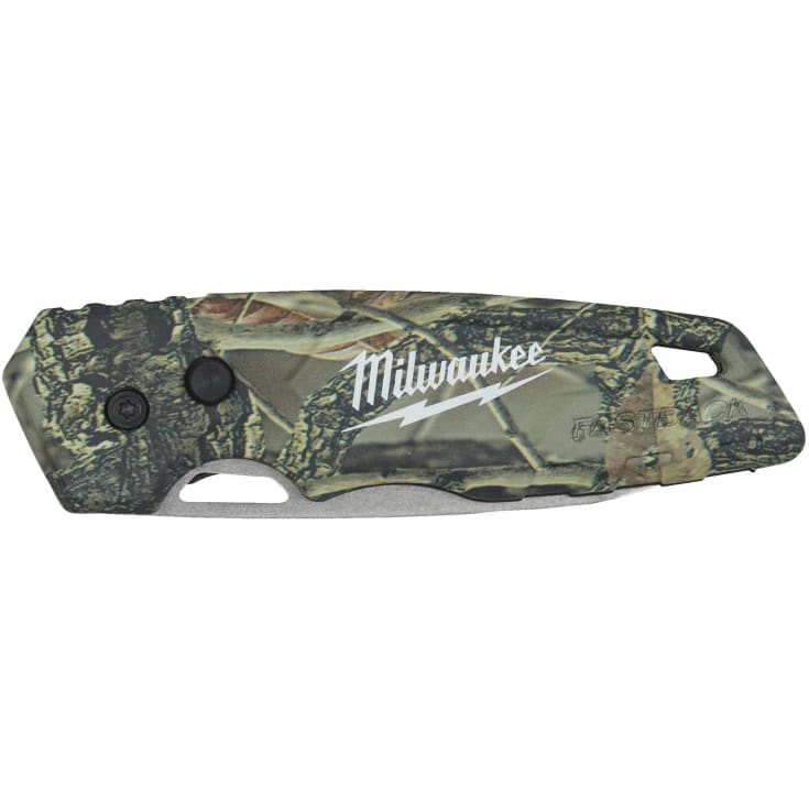 Milwaukee Fastback Camo foldekniv, glatt blad